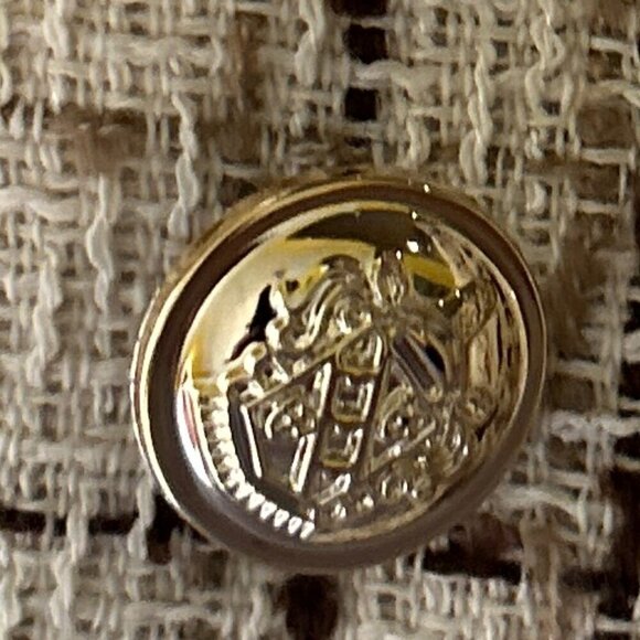 Neutral Plaid Tweed Blazer SZ XL Capsule Wardrobe Academia Career Preppy Timeles - Picture 5 of 8